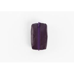 Porte-monnaie grain de café "Luxe" tout cuir myrtille - PM-035-01 