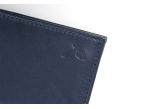 Porte-cartes "Luxe" tout cuir bleu 8 Cartes - PM-018-01 