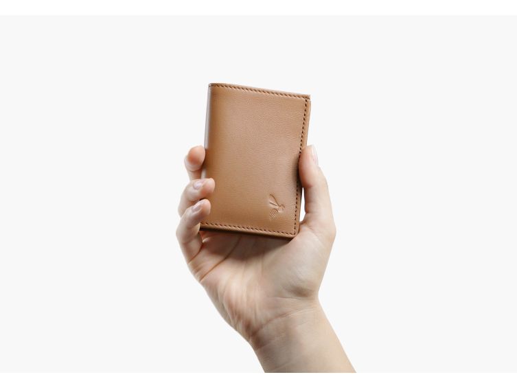 Porte-cartes "Luxe" tout cuir gold 8 Cartes - PM-018-01