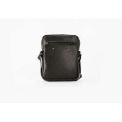 Sacoche à bandoulière en cuir noir - 9008