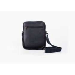 Sacoche à bandoulière en cuir marine - 9008
