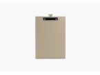 Porte-bloc A4 en cuir beige