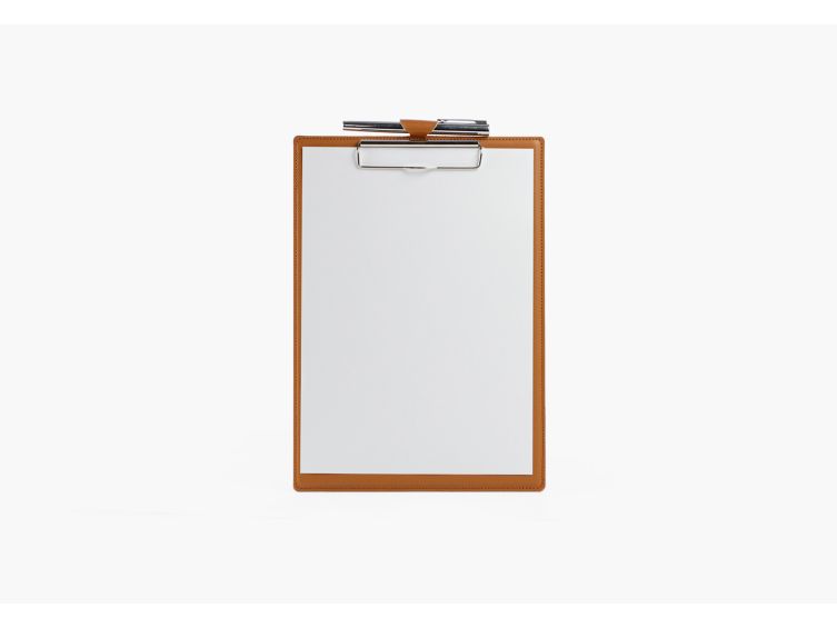 Porte-bloc A4 en cuir gold