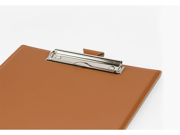 Porte-bloc A4 en cuir gold