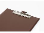 Porte-bloc A4 en cuir marron 