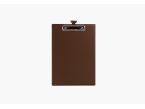 Porte-bloc A4 en cuir marron 