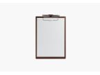 Porte-bloc A4 en cuir marron 