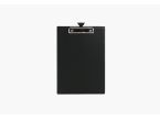 Porte-bloc A4 en cuir noir