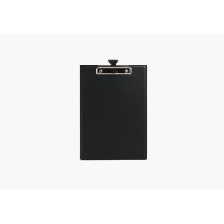 Porte-bloc A4 en cuir noir