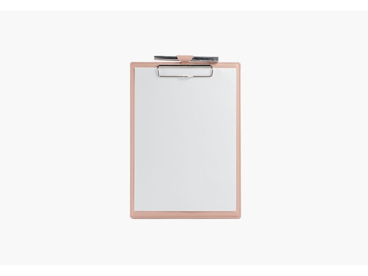 Porte-bloc A4 en cuir rose
