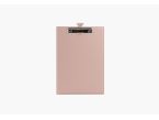 Porte-bloc A4 en cuir rose
