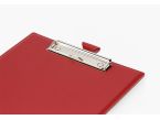 Porte-bloc A4 en cuir rouge