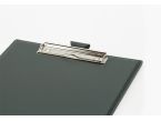 Porte-bloc A4 en cuir vert