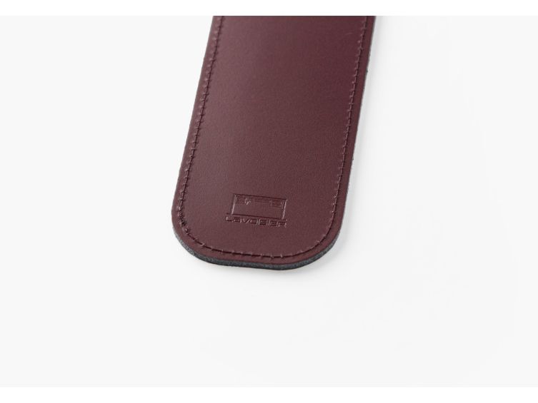 Etui 1 stylo en cuir bordeaux - ET503