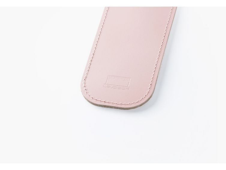 Etui 1 stylo en cuir rose - ET503