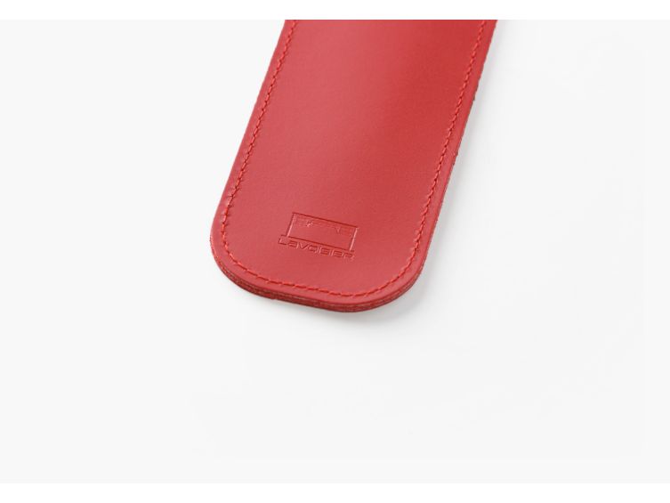Etui 1 stylo en cuir rouge - ET503