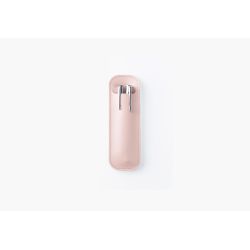 Etui 2 stylos en cuir rose - ET504