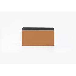 Porte lettres en cuir gold