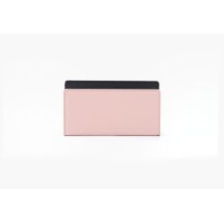 Porte lettres en cuir rose