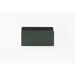 Porte lettres en cuir vert anglais 