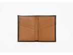 Porte-cartes "Luxe" tout cuir noir et gold 8 Cartes - PM-018-01