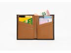 Porte-cartes "Luxe" tout cuir noir et gold 8 Cartes - PM-018-01