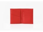 Porte-cartes "Luxe" tout cuir rouge 8 Cartes - PM-018-01 