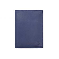 Portefeuille luxe en cuir bleu - 15 cm - PM-019-01