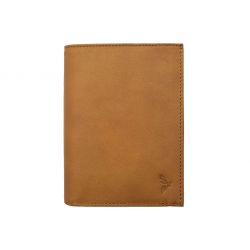 Portefeuille "Luxe" en cuir gold - 15 cm 4 volets - PM-019-01