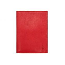 Portefeuille luxe en cuir rouge - 15 cm - PM-019-01