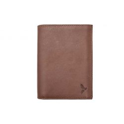 Portefeuille luxe en cuir marron - 13 cm - PM-028-01