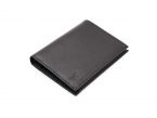 Portefeuille luxe en cuir noir - 13 cm - PM-028-01