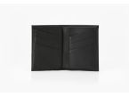 Porte-cartes "Luxe" tout cuir noir 8 Cartes - PM-018-01 