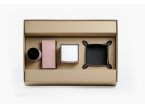 Coffret de bureau en cuir rose SM 5034 + PC+VP+CB+PL + coffret