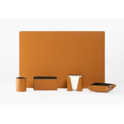 Coffret set bureau cuir extra-confort 60cm gold