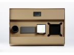 Coffret set bureau cuir extra-confort 60cm gris