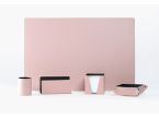 Coffret set bureau cuir extra-confort 60cm rose