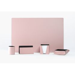 Coffret set bureau cuir extra-confort 60cm rose