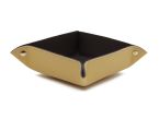 Coffret accessoires bureau cuir beige