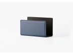 Coffret accessoires bureau cuir bleu