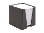 Coffret accessoires bureau cuir gris