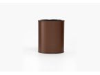 Coffret accessoires bureau cuir marron