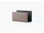 Coffret accessoires bureau cuir marron