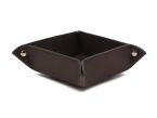 Coffret accessoires bureau cuir marron foncé