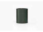 Coffret accessoires bureau cuir vert