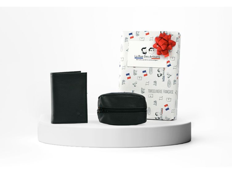 Coffret portefeuille anti-RFID et porte monnaie