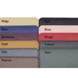 Sous-main en cuir sur-mesure - collection "classique"