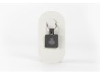 Porte-clé en cuir Carré Trèfle - 03-023-01