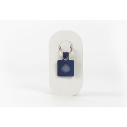 Porte-clé en cuir Carré Pique - 03-025-01