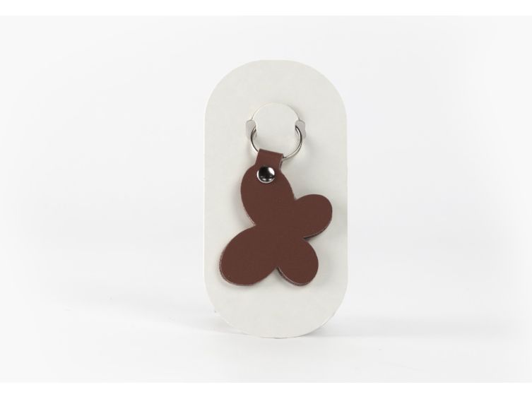 Porte-clé en cuir Papillon - 03-028-01